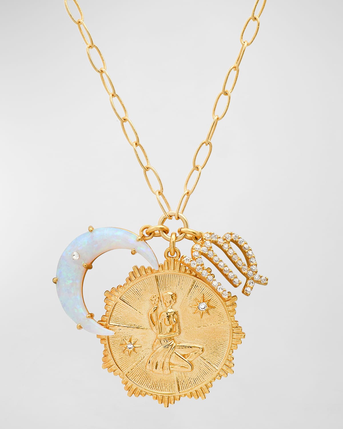 Tai New Zodiac Charm Necklace In Virgo