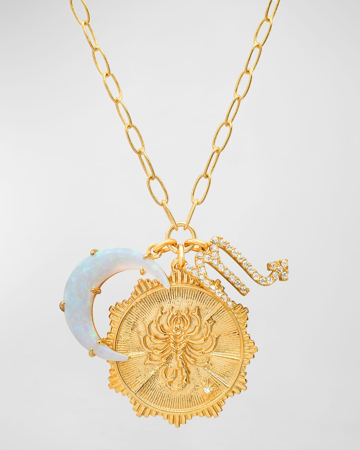 Tai New Zodiac Charm Necklace In Scorpio