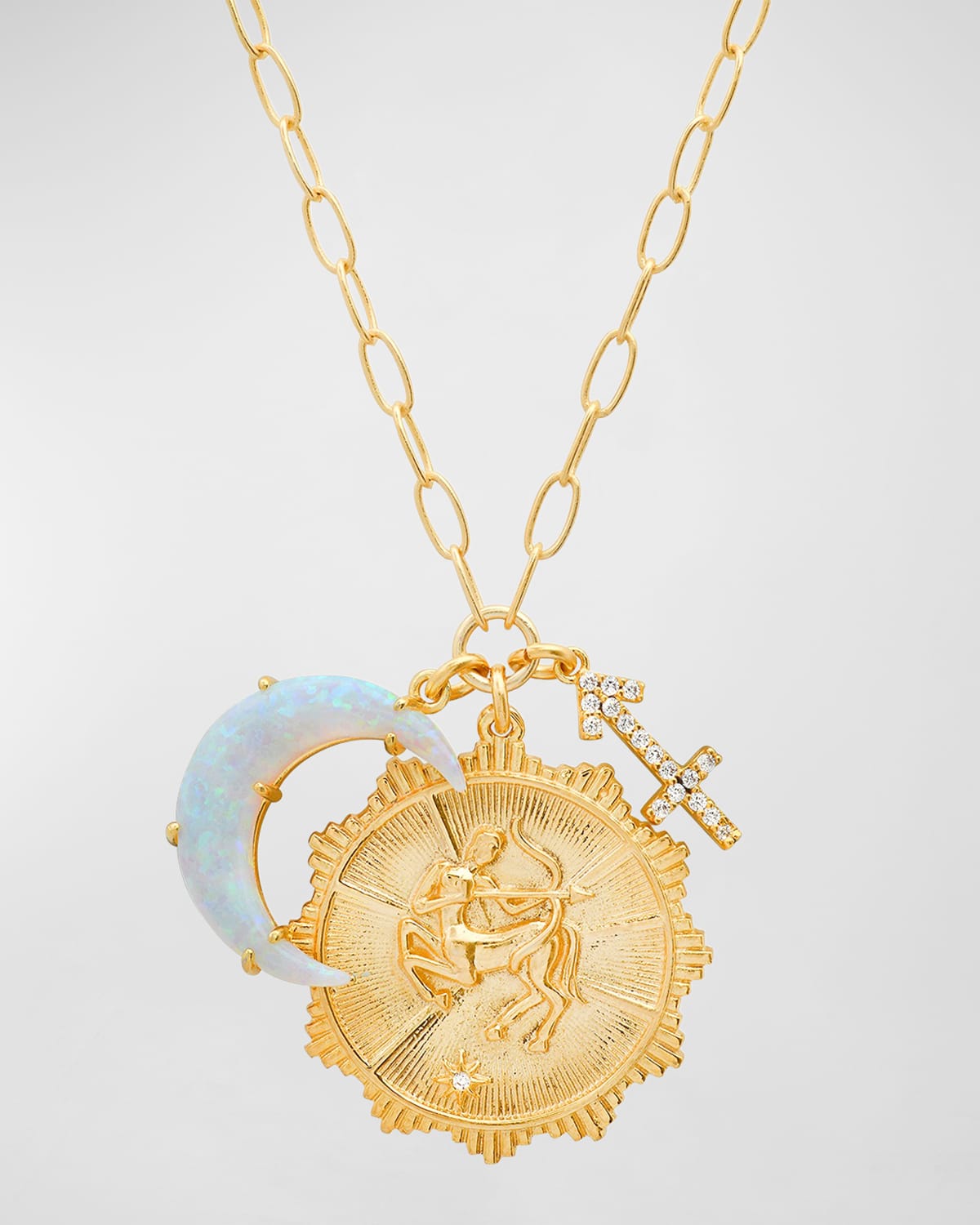Tai New Zodiac Charm Necklace In Sagitarius