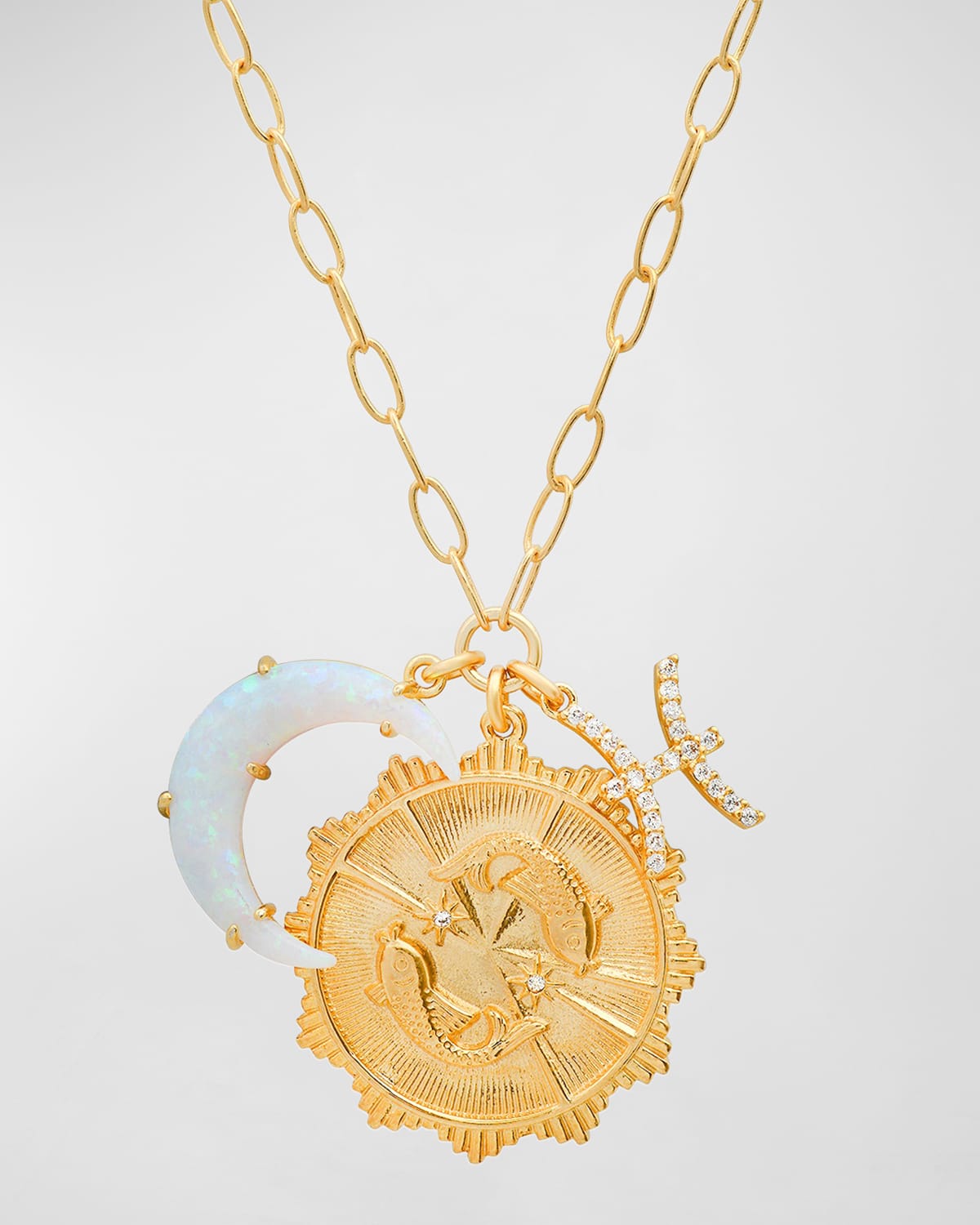 Tai New Zodiac Charm Necklace In Pisces