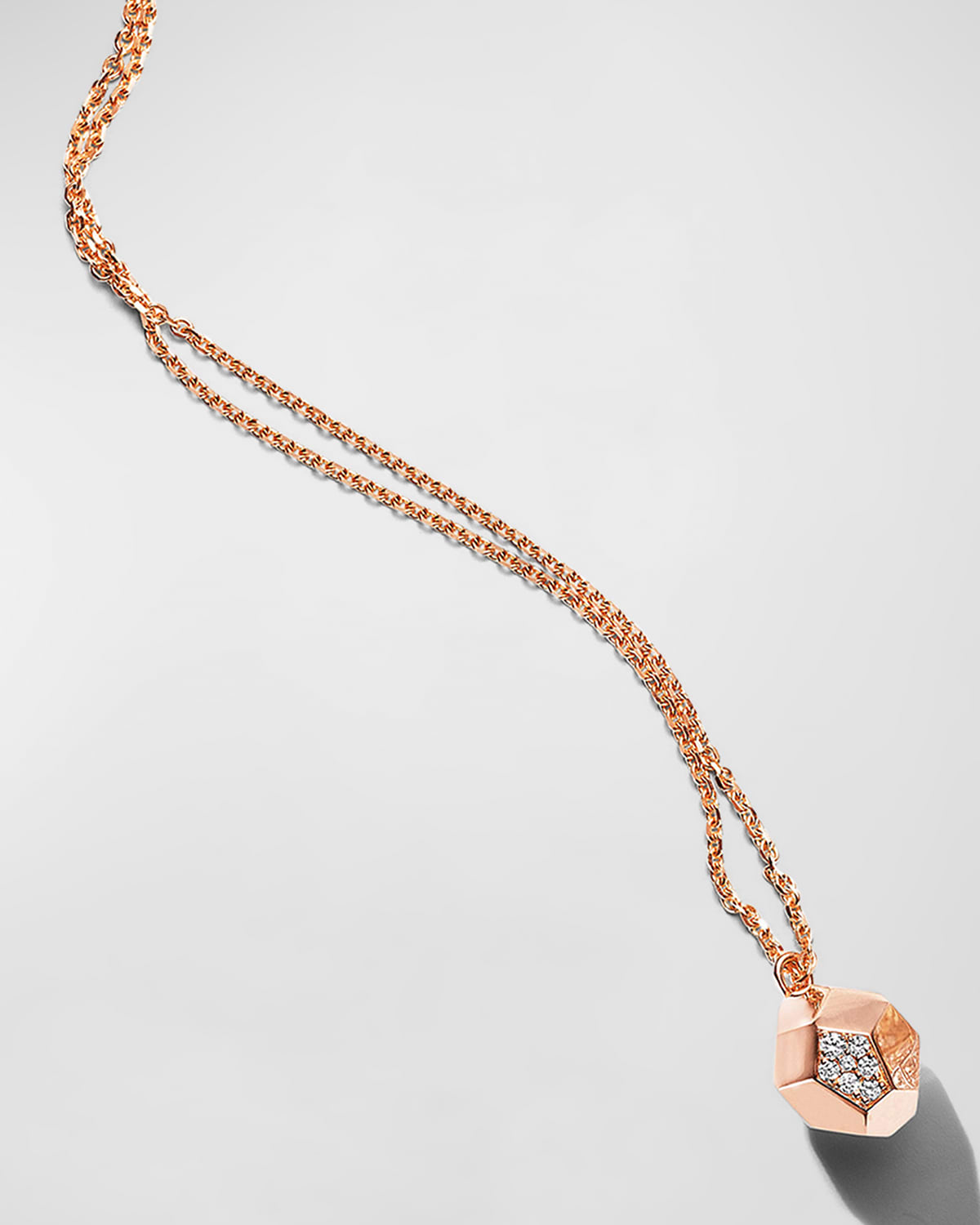Mimi So Ludlow Rock 18k Rose Gold Pendant Necklace with Diamonds