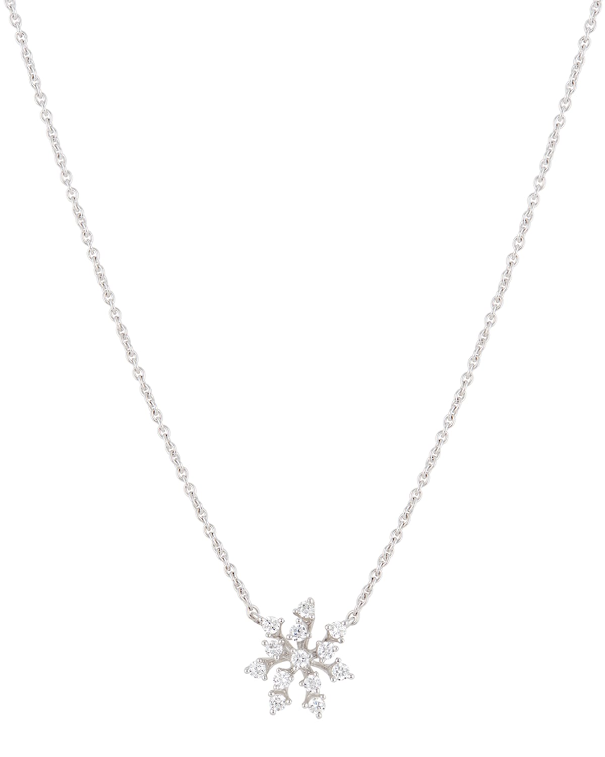 Hueb Luminus 18k White Gold Multi-Diamond Pendant Necklace