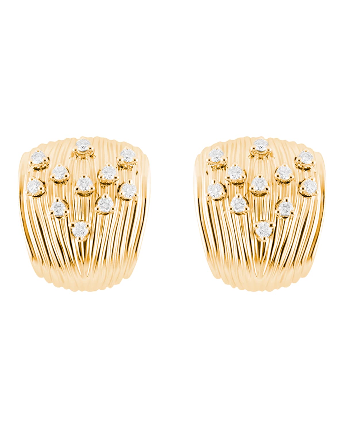 Hueb Bahia 18k Gold Scattered Diamond Earrings