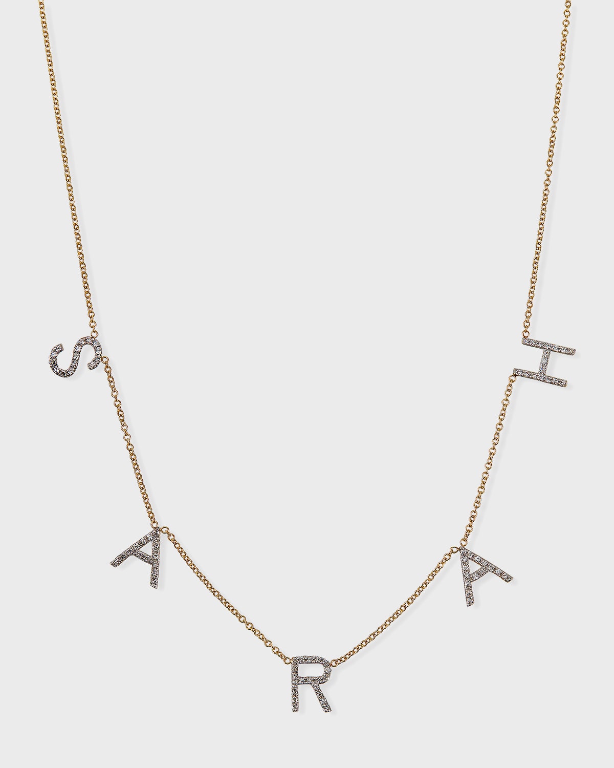 Zoe Lev Jewelry Diamond Initial Space Necklace