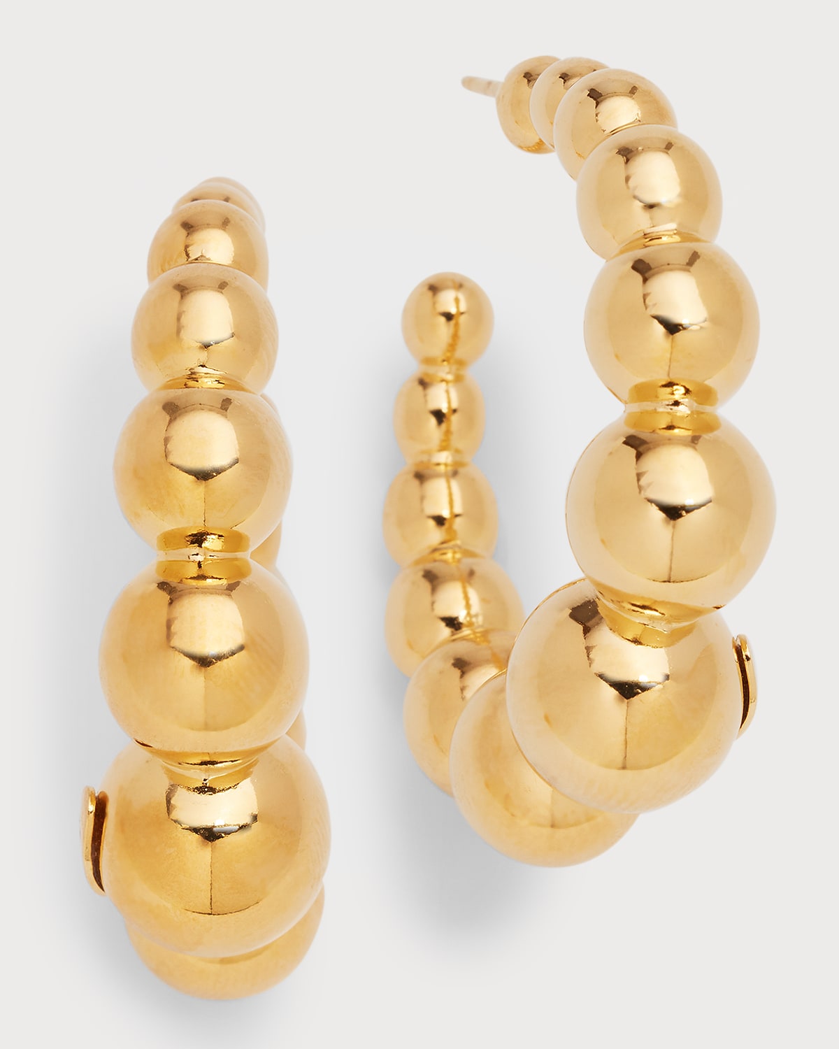 Gas Bijoux Creole Andy Hoop Earrings In Gold | ModeSens