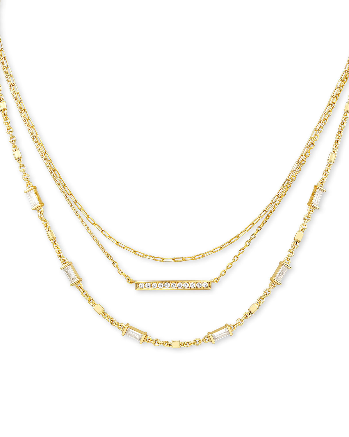 Kendra Scott Addison Layered Necklace In Gold