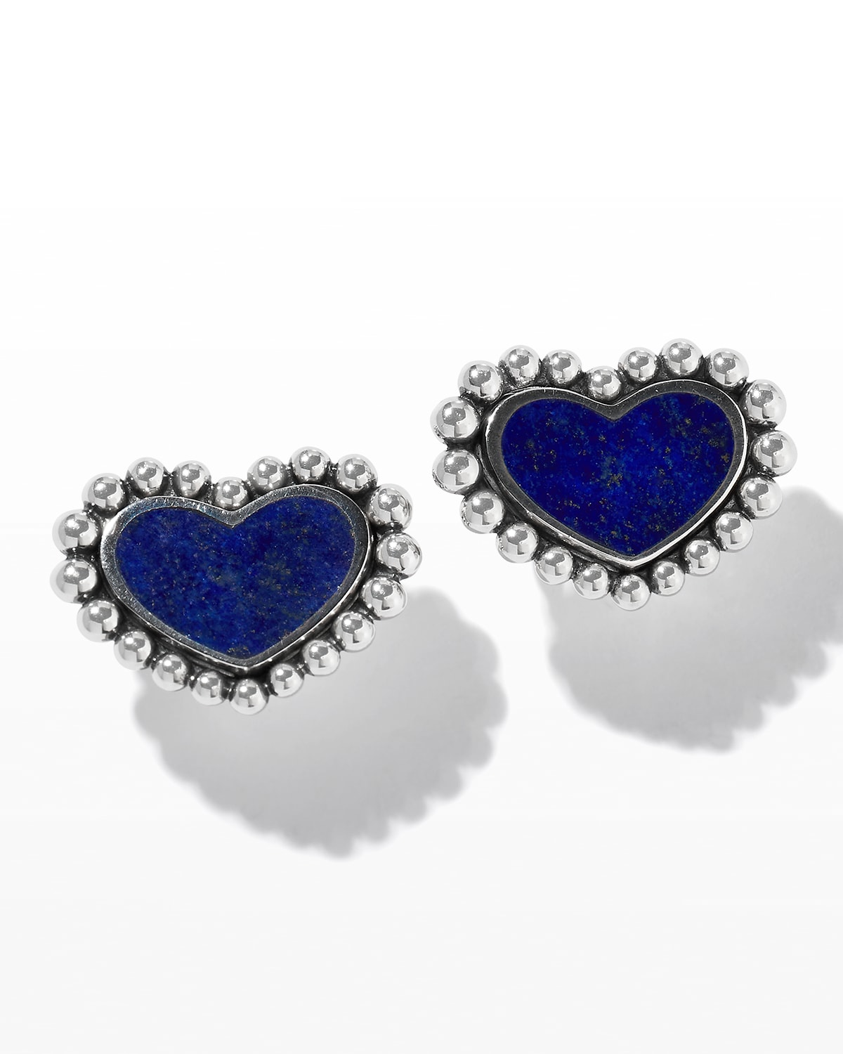 Lagos Maya 12mm Inlay Heart Stud Earrings