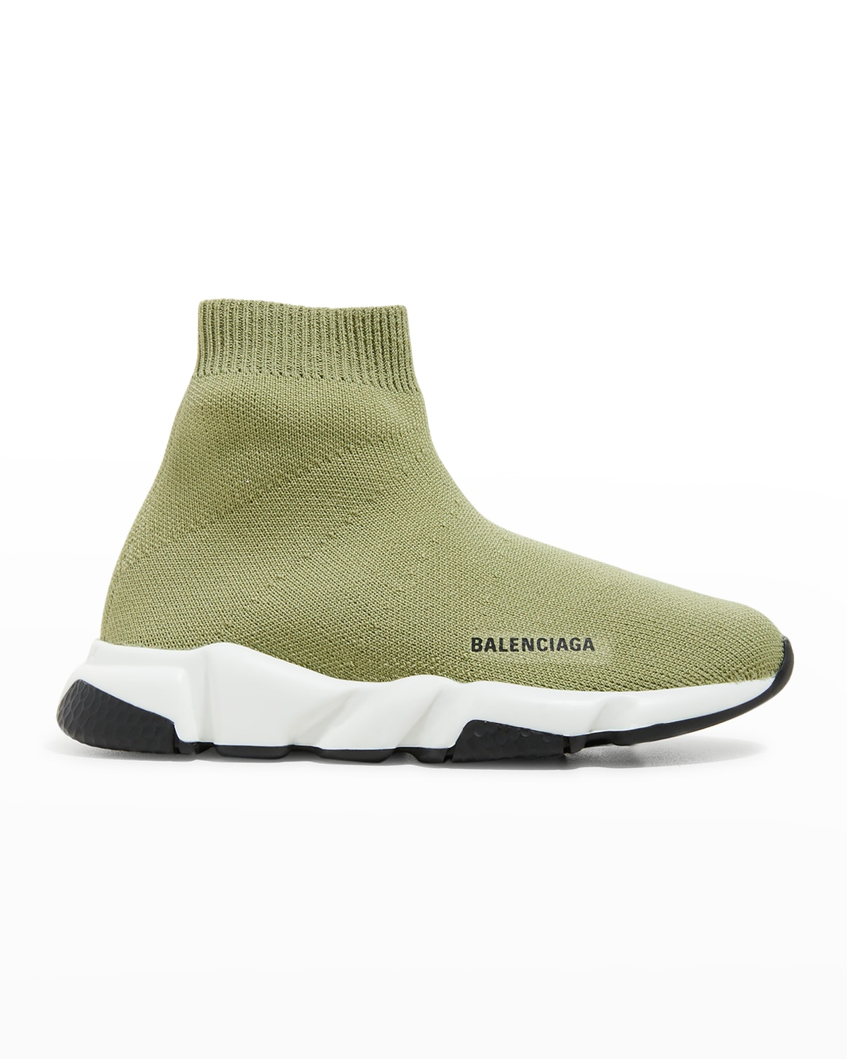 Kid's Two-Tone Knit Sock Trainer Sneakers