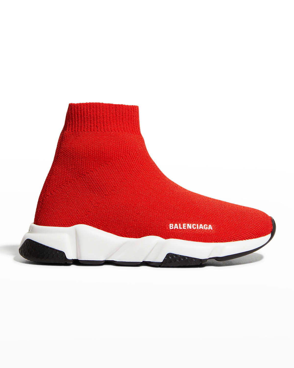 Kid's Two-Tone Knit Sock Trainer Sneakers