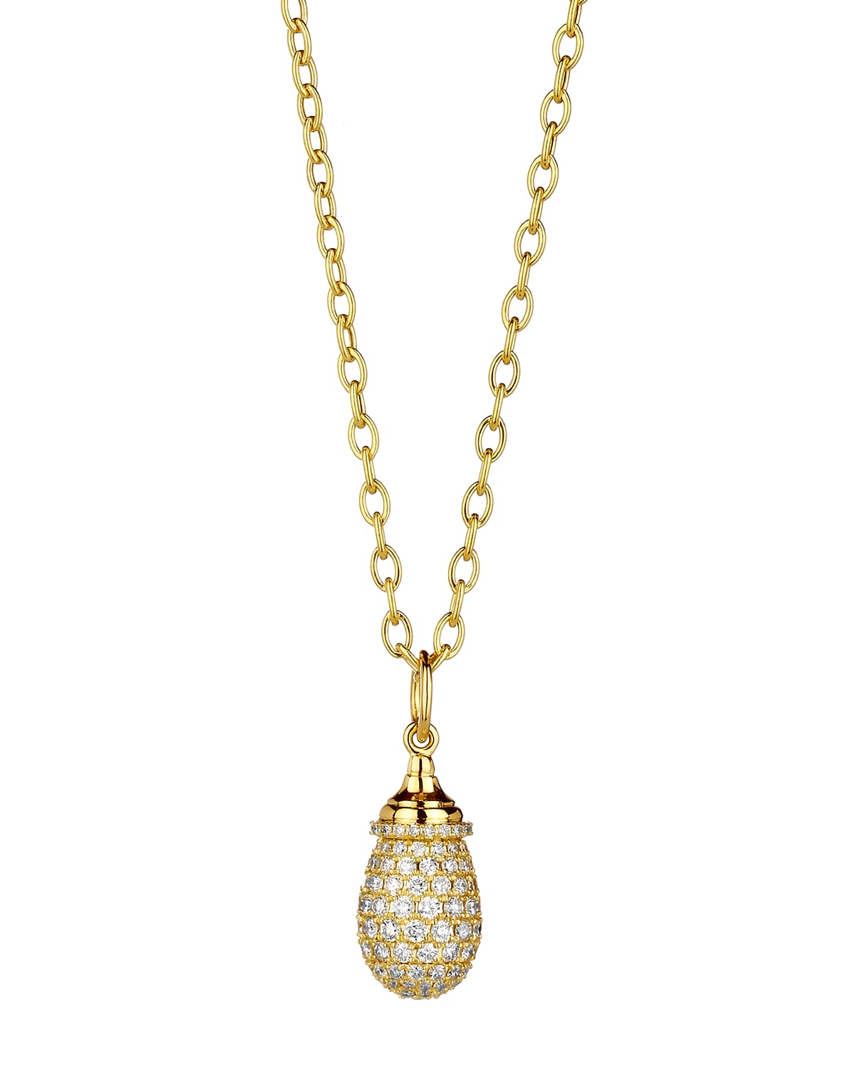 Syna 18k Yellow Gold Diamond Mini Mogul Necklace
