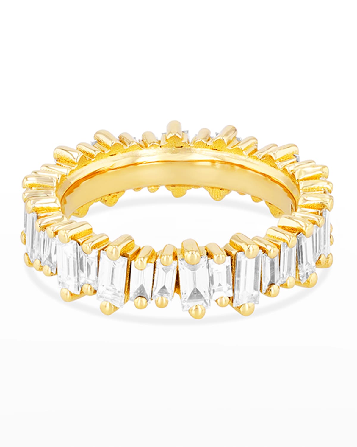 Suzanne Kalan 18k Diamond New Classic Eternity Band Ring Size 4-8 In Yellow/gold