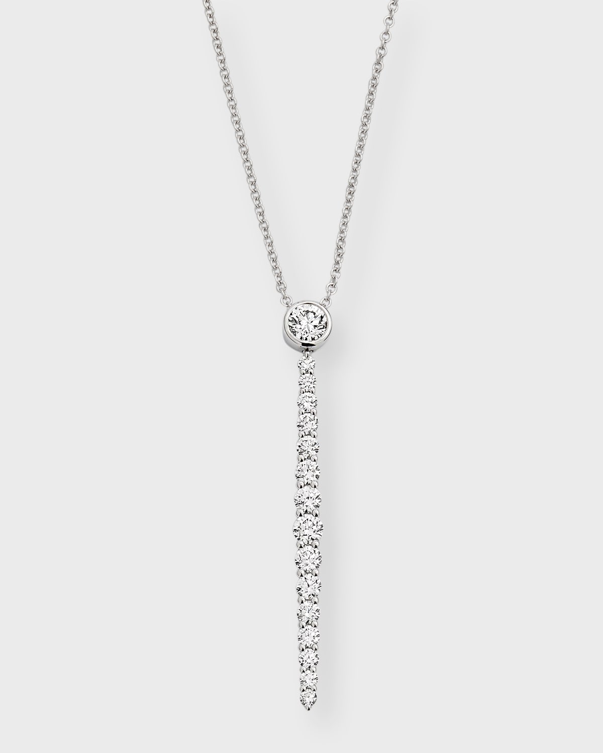 Neiman Marcus Diamonds 18k White Gold Diamond Pendant Necklace