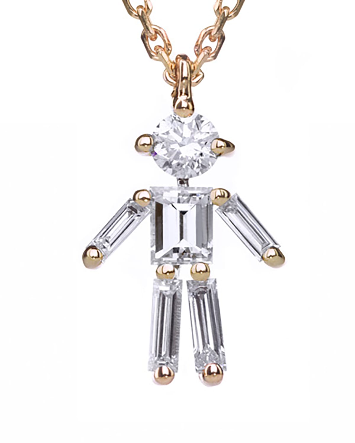LITTLE ONES PARIS Diamond Boy Necklace