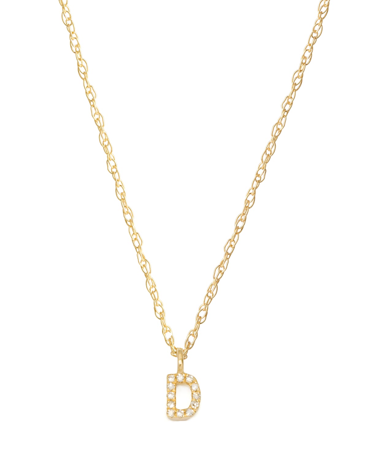 Stone And Strand Fine Diamond Initial Necklace