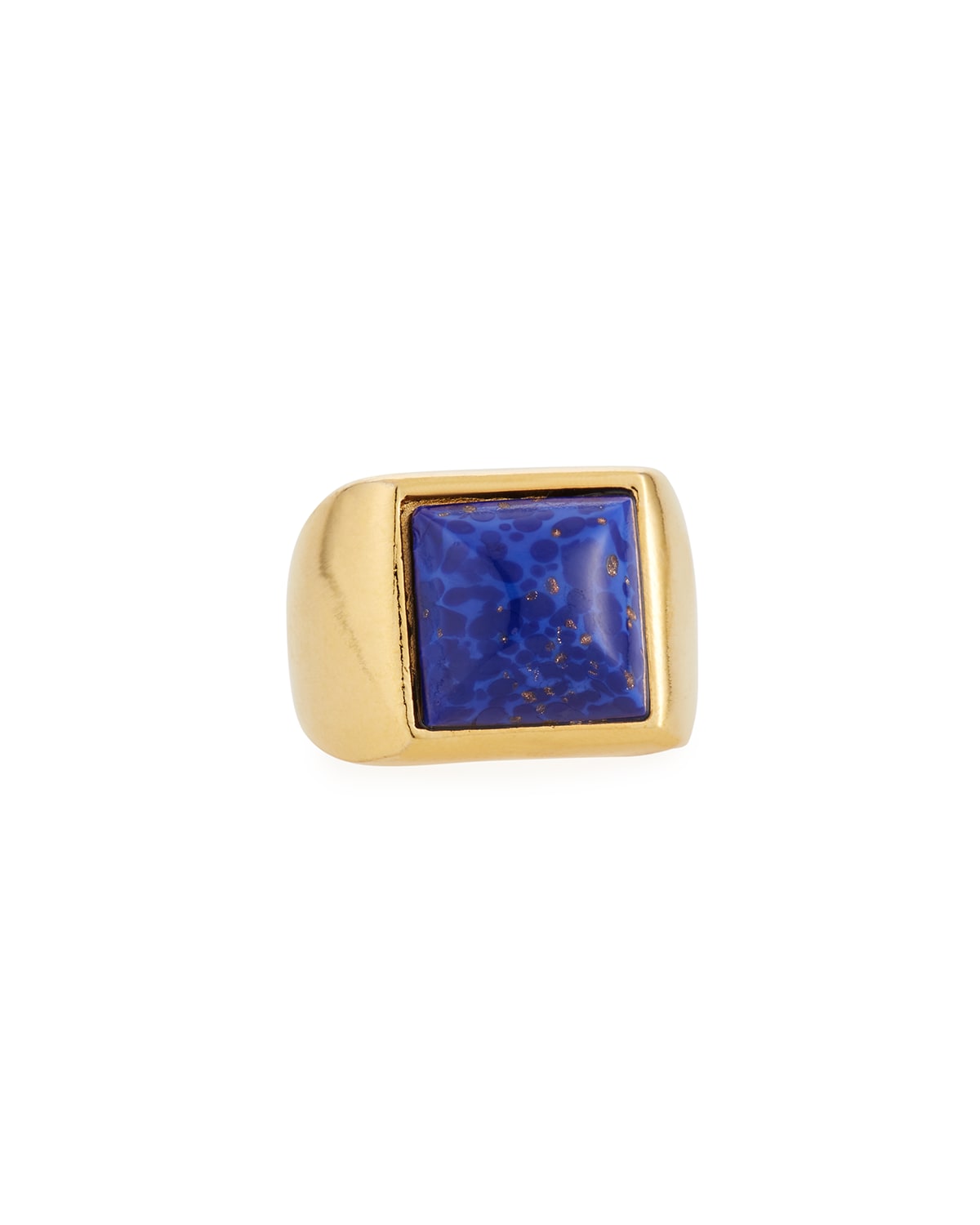 Adam Lippes Signet Glass Stone Ring, Size 5