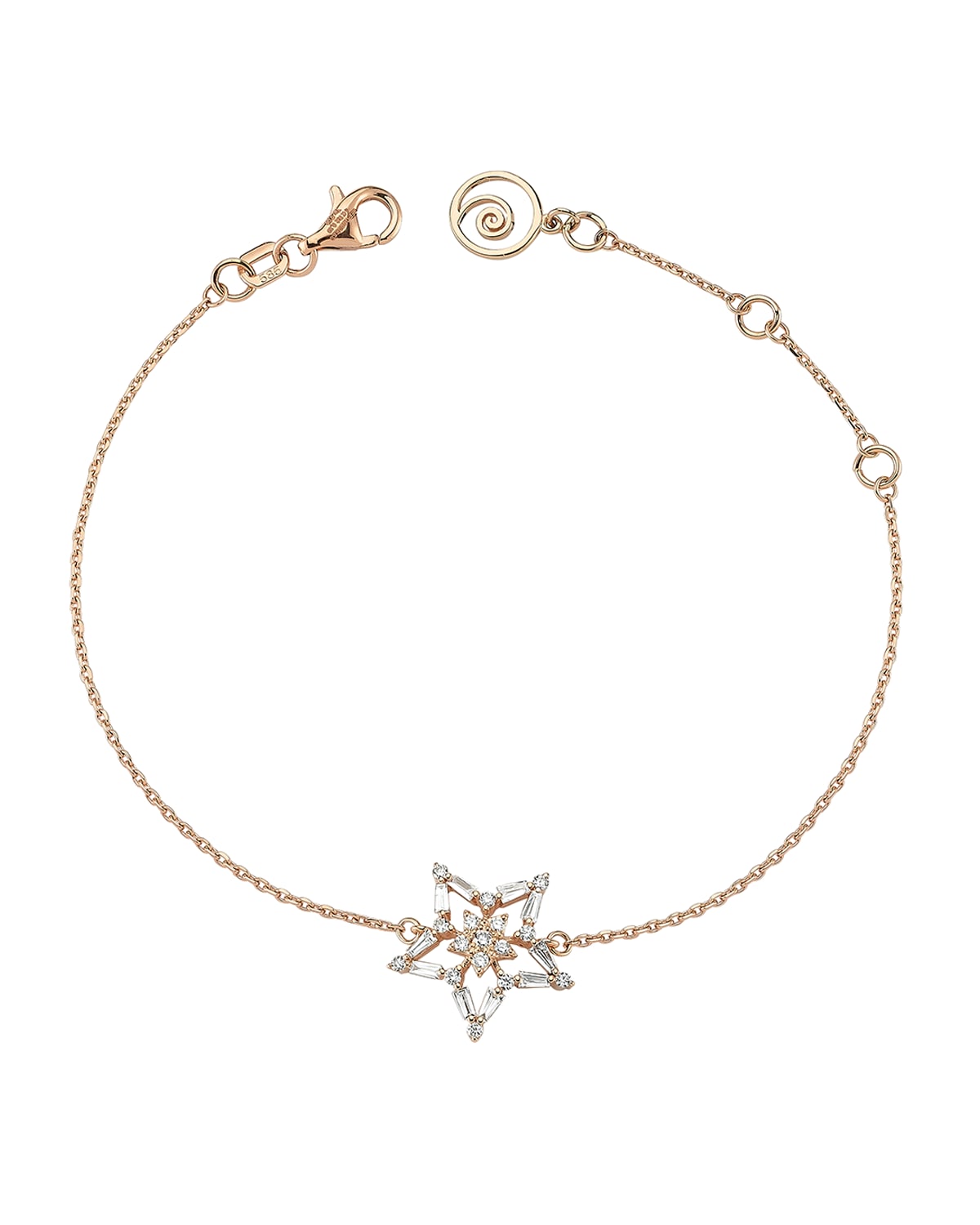 14k Rose Gold Sirius Diamond Bracelet