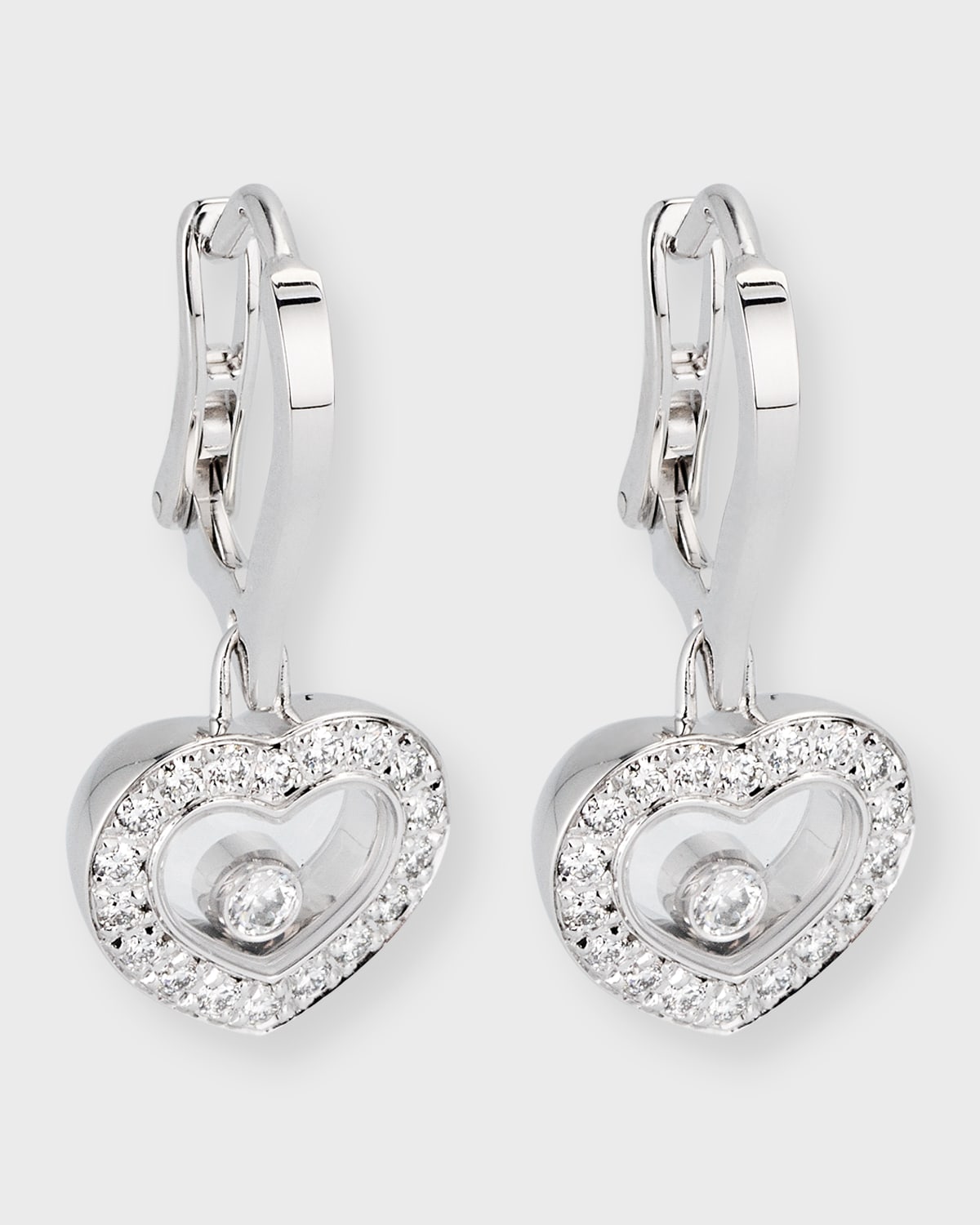 Happy Diamonds 18K White Gold Drop Diamond Earrings