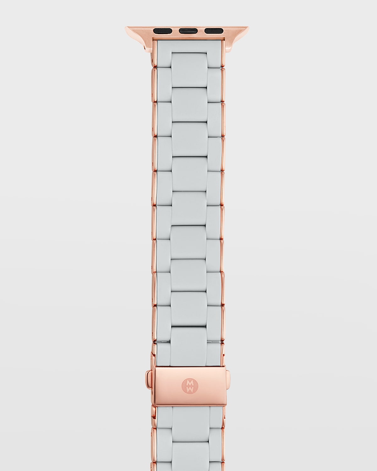 Michele Silicone-wrapped Bracelet Band For Apple Watch In Fog