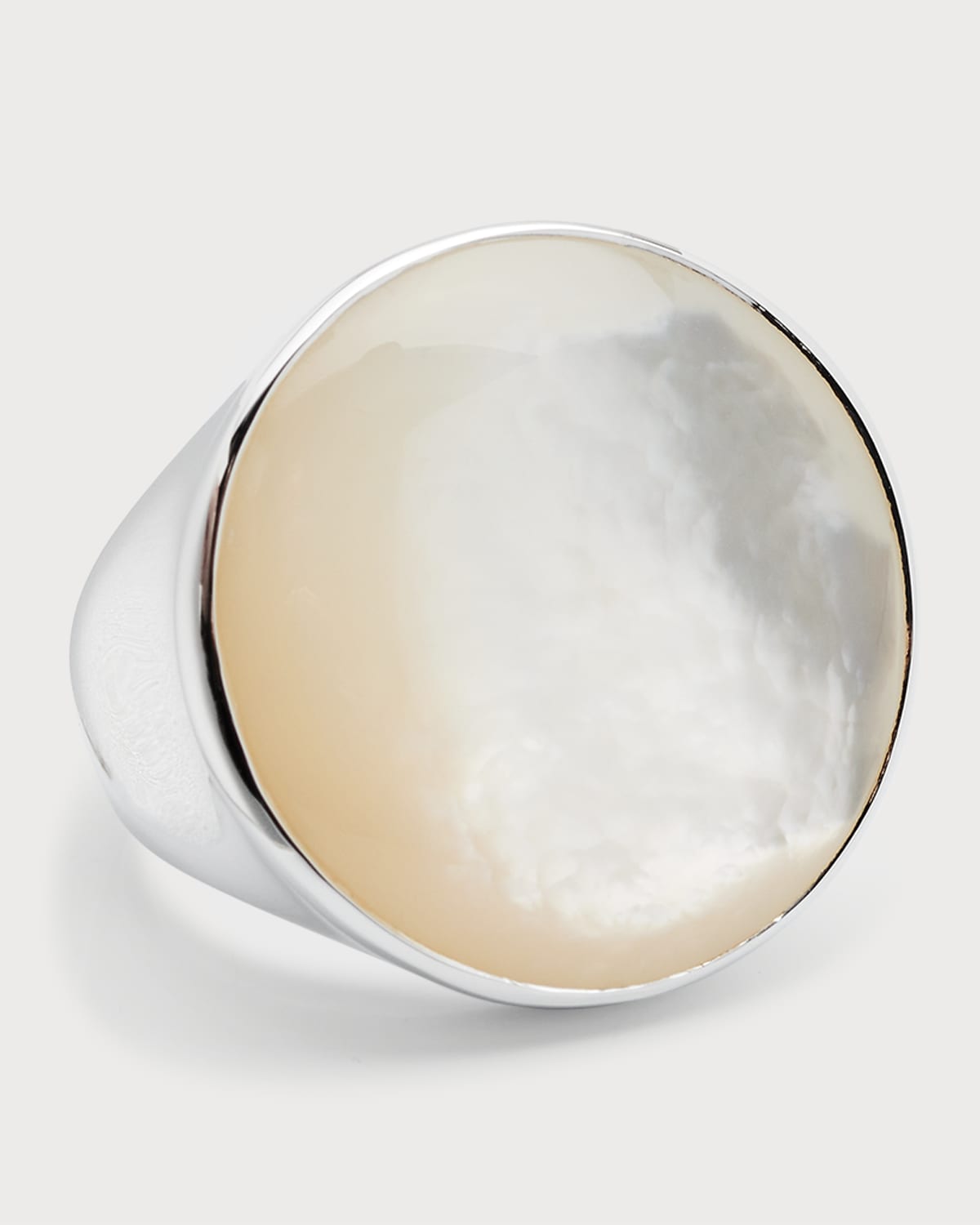 Ippolita Women's Rock Candy Luce Sterling Silver & Mother-of-pearl Cabochon Sculptured Round Ring In Mother Of Pearl