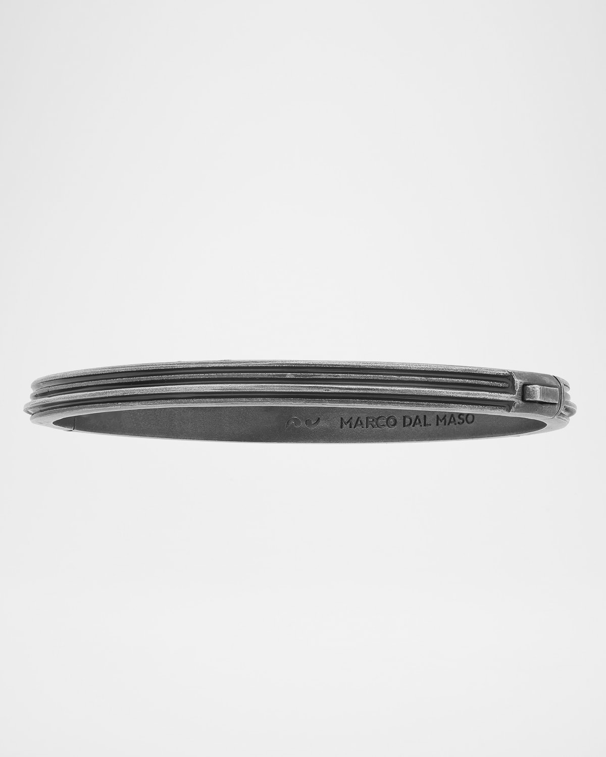 Marco Dal Maso Men's Enameled Sterling Silver Bangle Bracelet