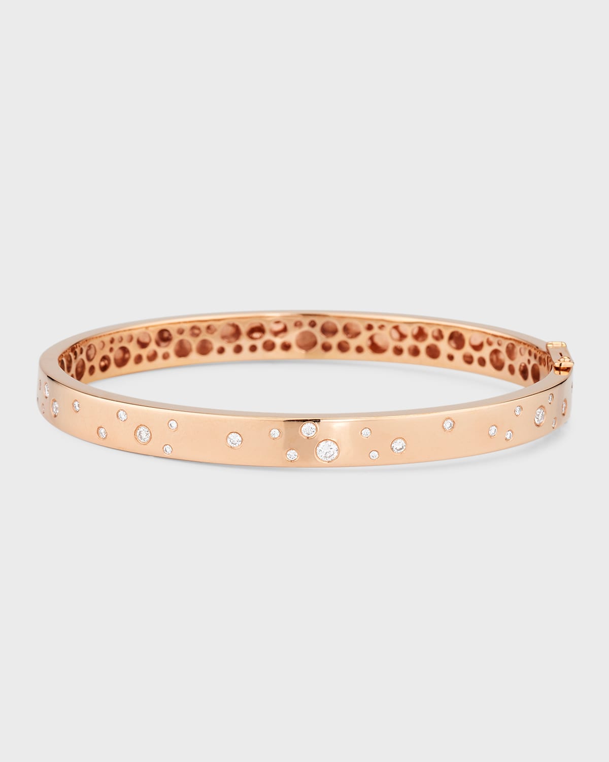 18k Gold Constellation Bangle Bracelet with Diamonds