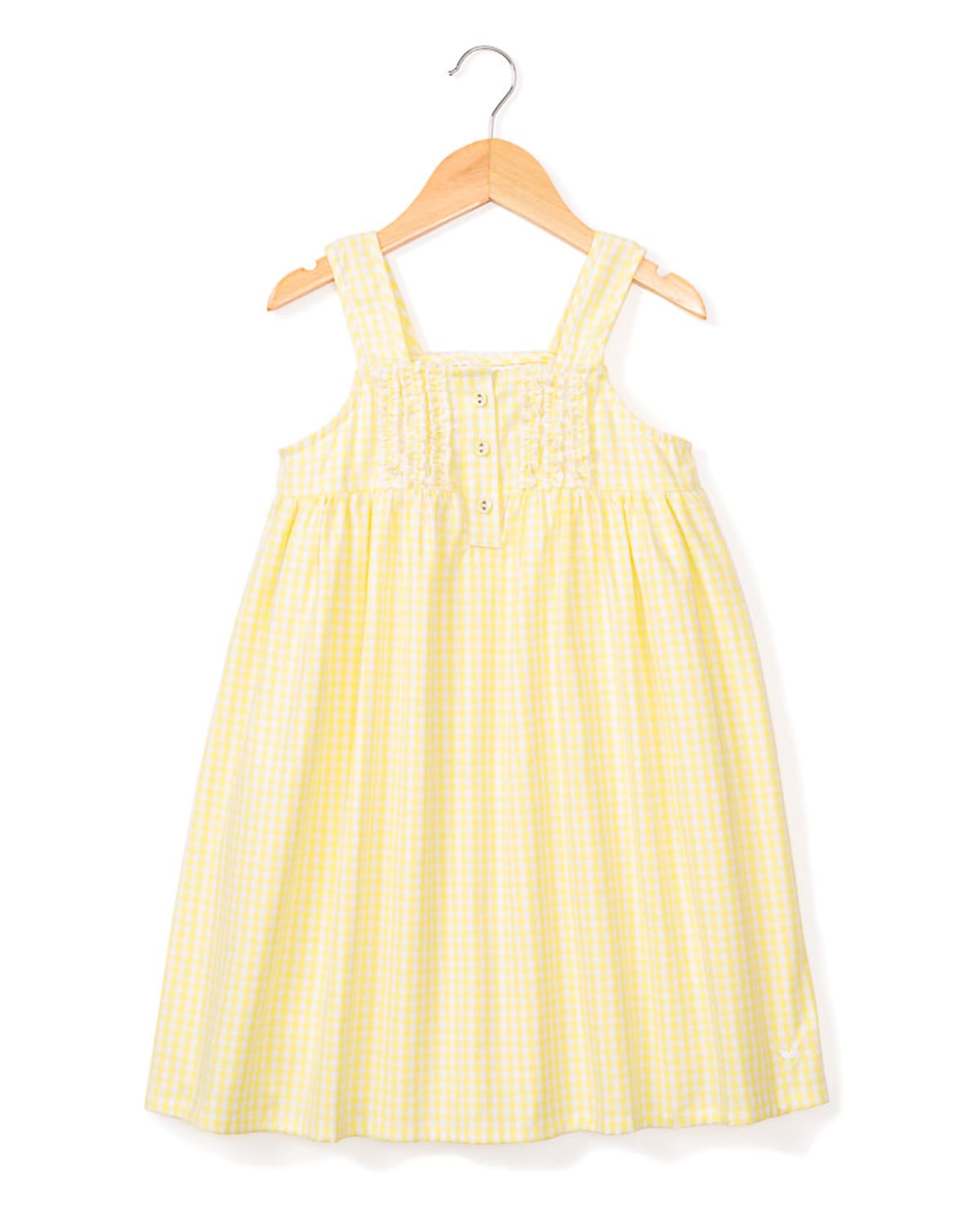 Petite Plume Girls' Gingham Charlotte Nightgown - Baby, Little Kid, Big Kid In Yellow