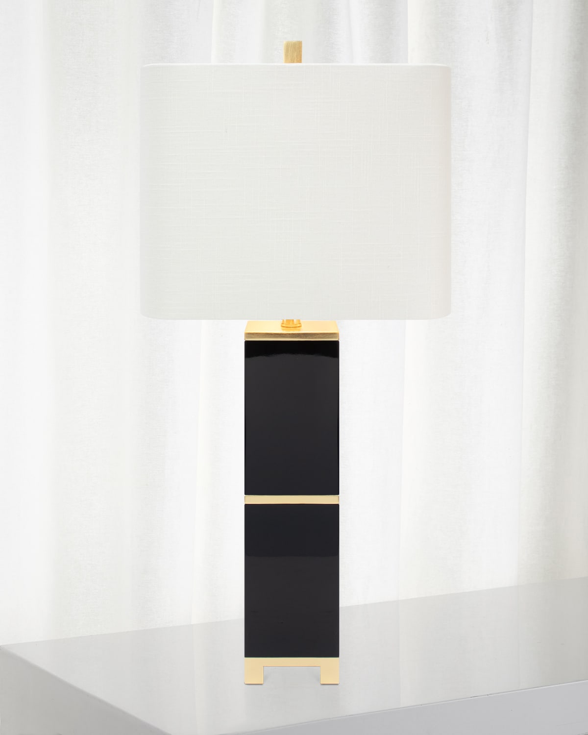 Shop Couture Lamps Jacques Table Lamp, 34.5" In Black