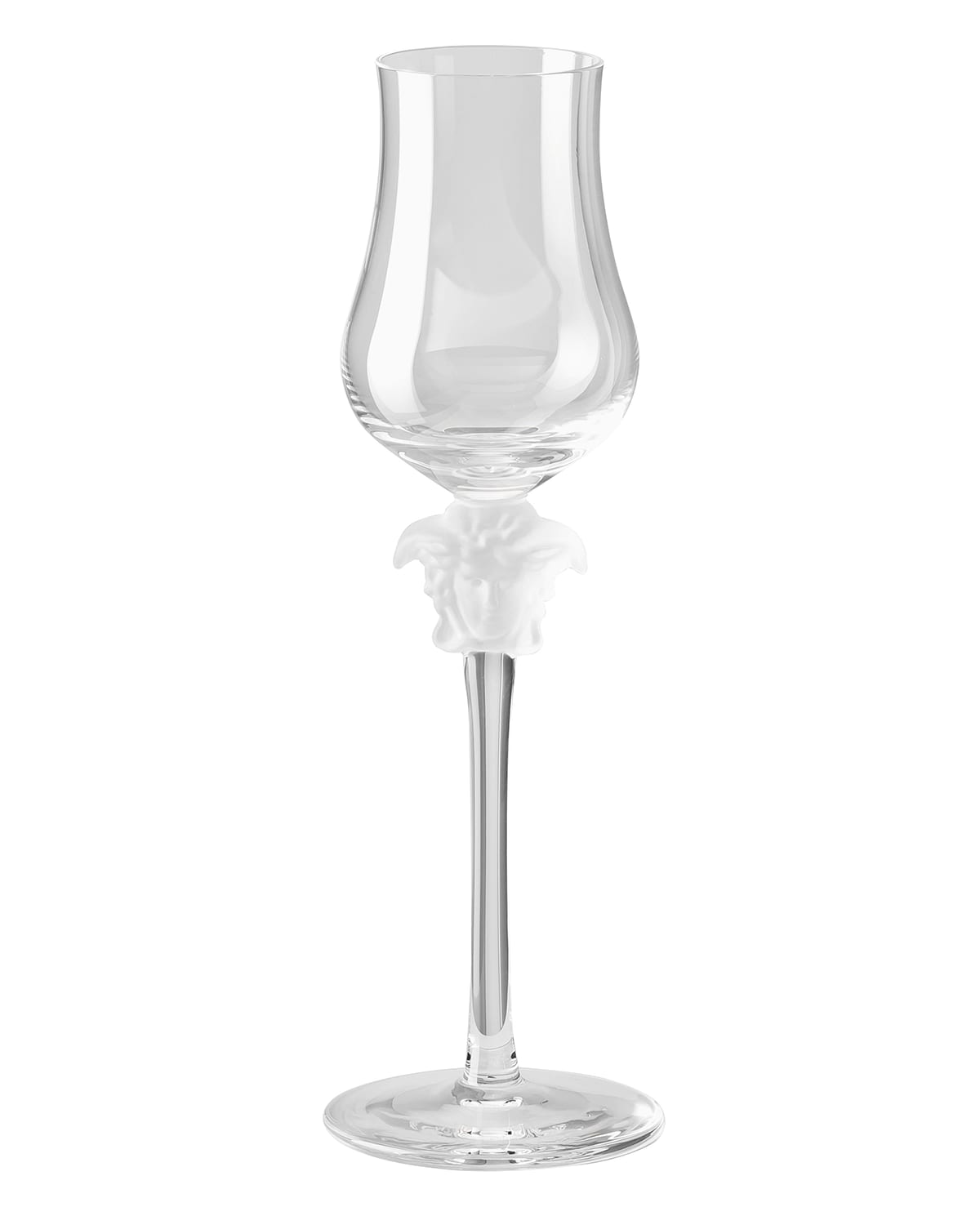 Shop Versace Medusa Lumiere Grappa Glass In Clear