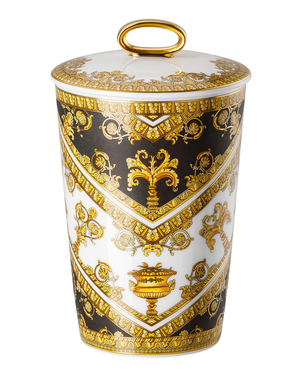 Shop Versace I Love Baroque Scented Votive With Lid In Multi