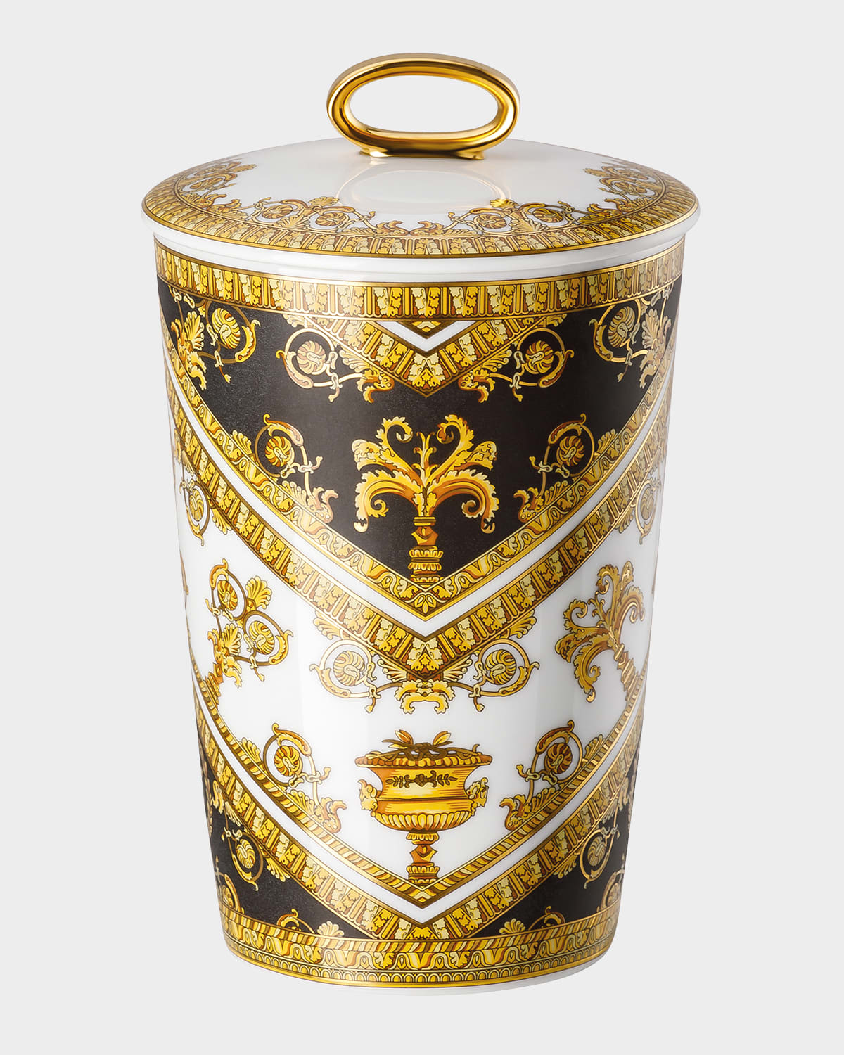 Shop Versace I Love Baroque Scented Votive With Lid In Multi