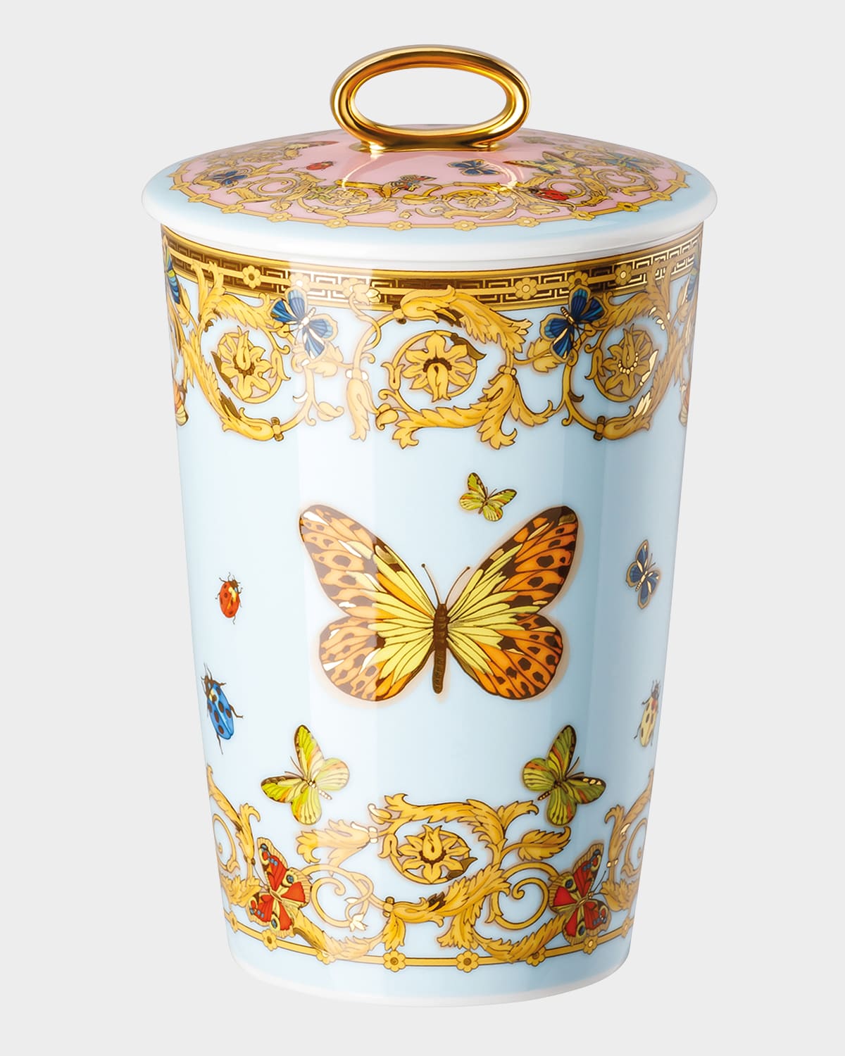 Versace Le Jardin Candlestick In Porcelain