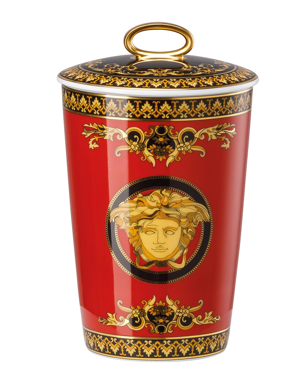 Shop Versace Medusa Scented Votive With Lid In Multi