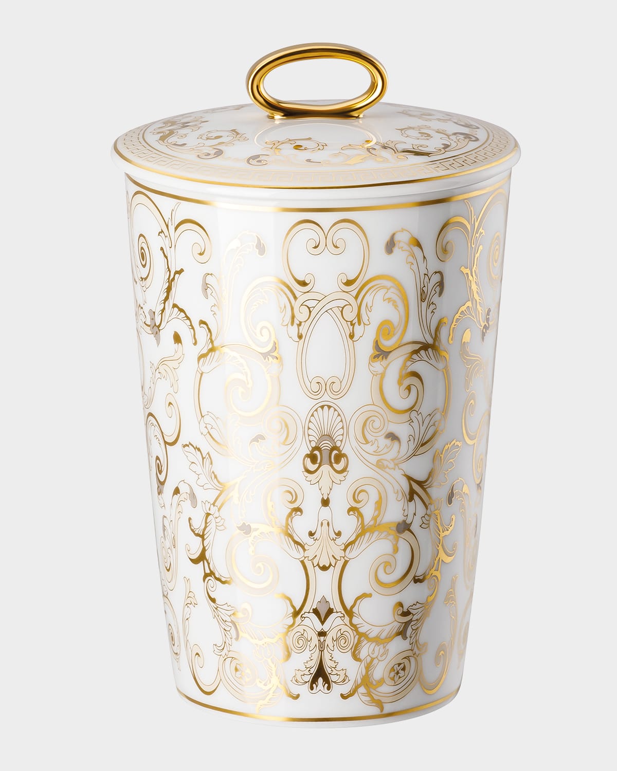 Versace Medusa Gala Scented Votive With Lid In White