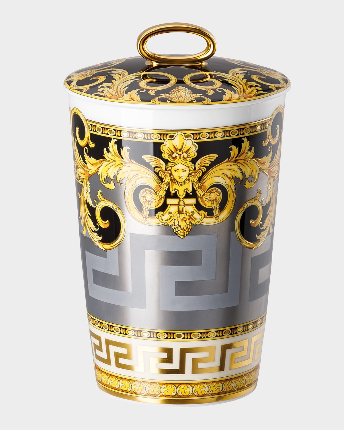 Shop Versace Prestige Gala Scented Votive With Lid In Multi