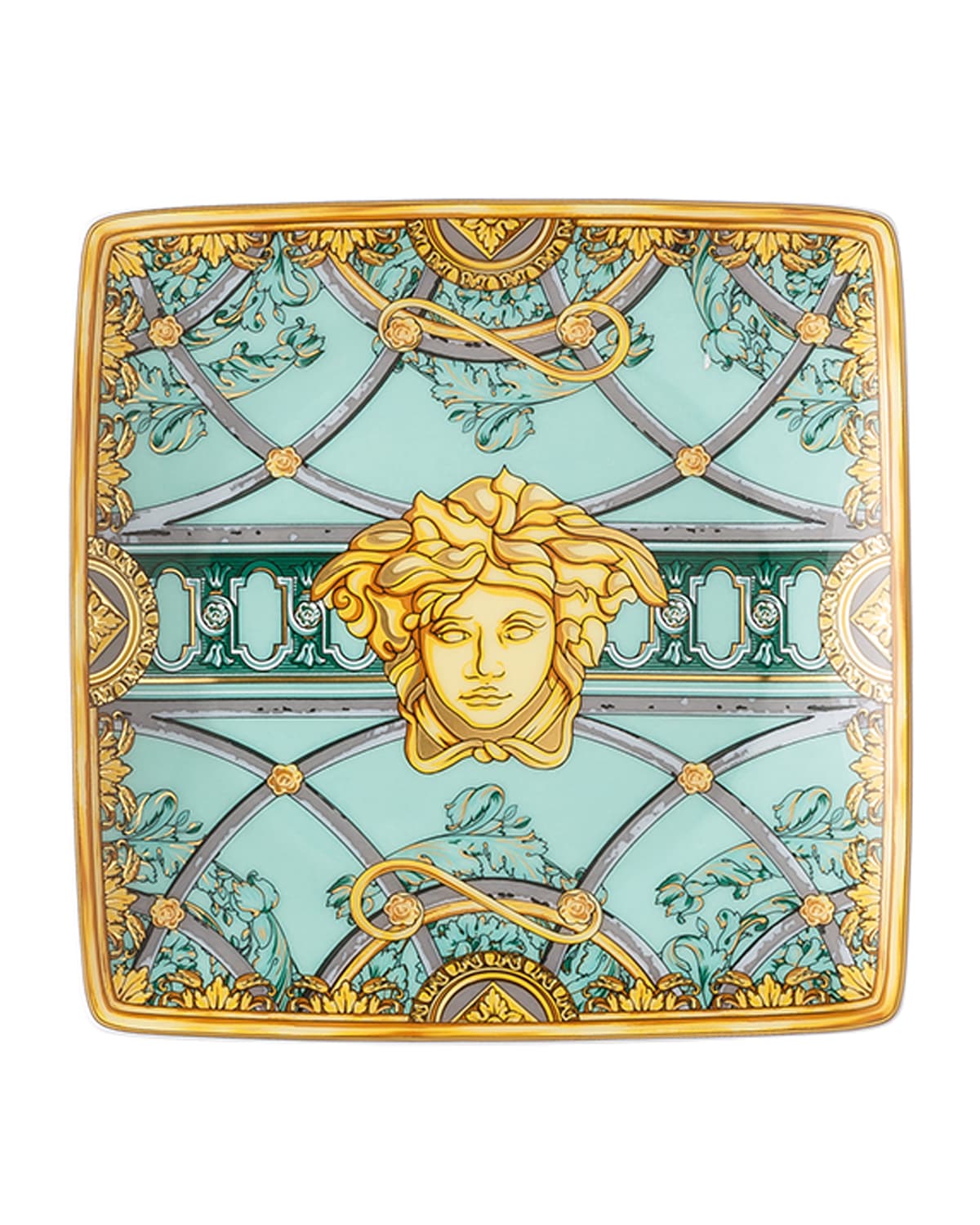 Shop Versace La Scala Del Palazzo Canape Dish In Verde