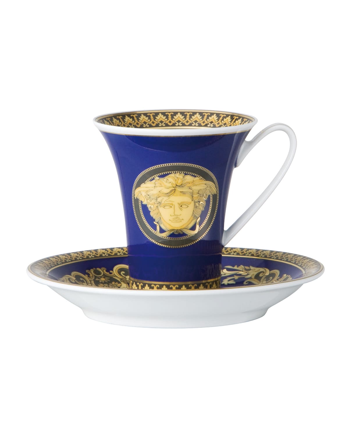 Shop Versace Medusa Blue A. D. Cup & Saucer