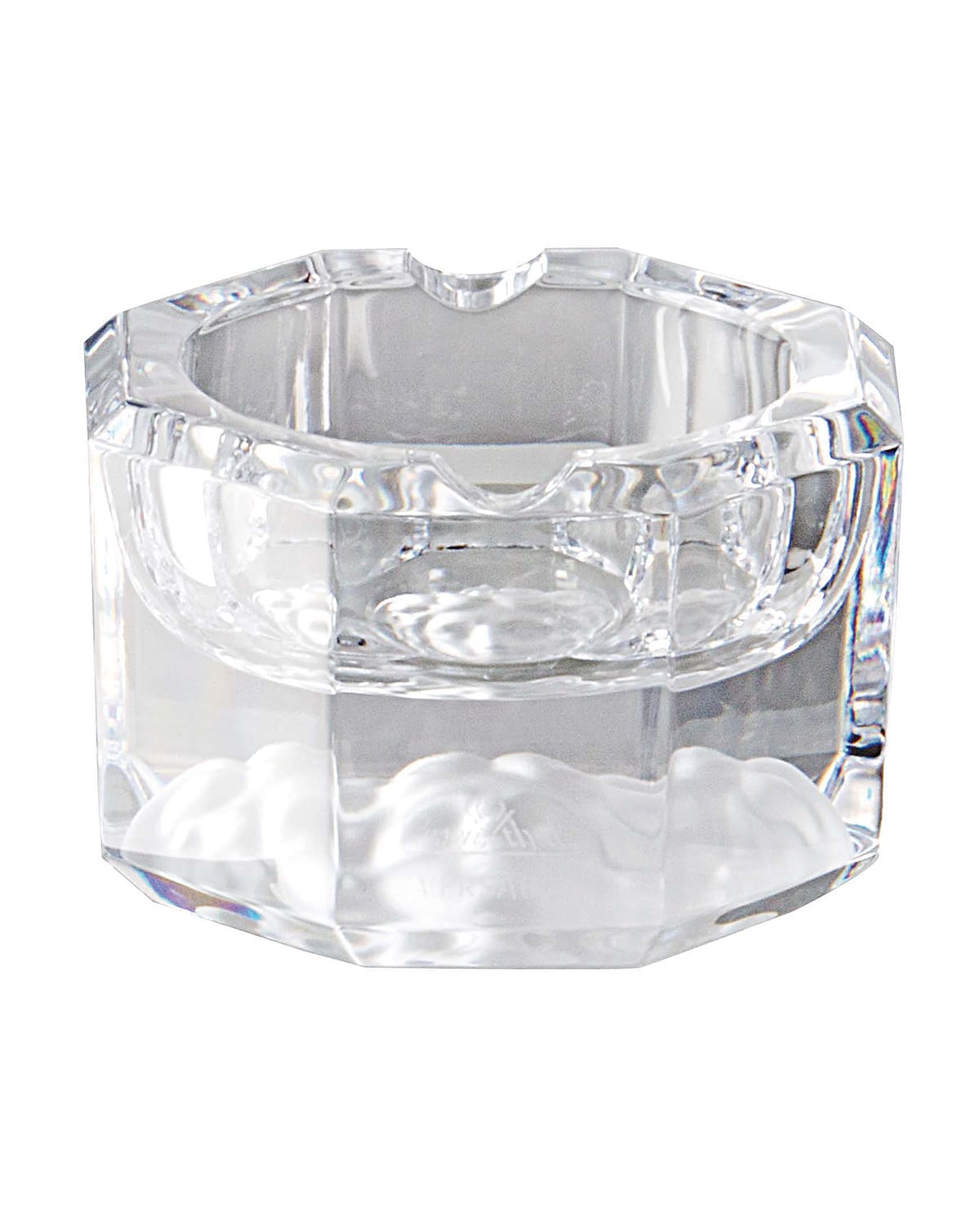 Shop Versace Medusa Lumiere 3" Ashtray In Clear