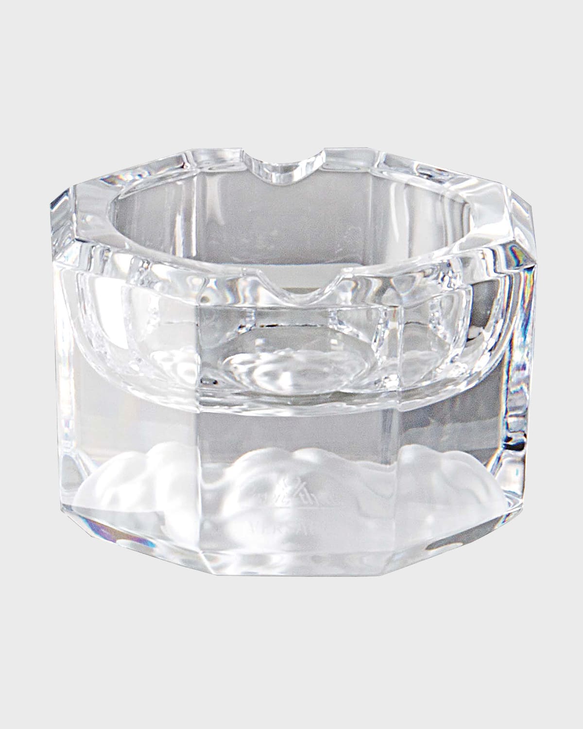 Versace Medusa Lumiere 3" Ashtray In Clear
