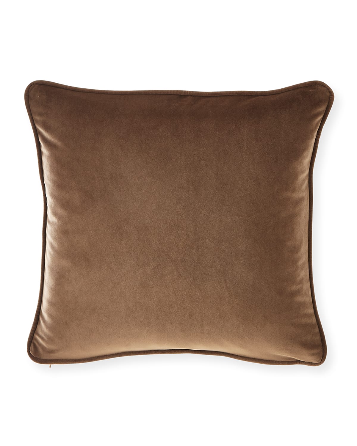 Shop Austin Horn Collection Velvet 20" Pillow In Bark