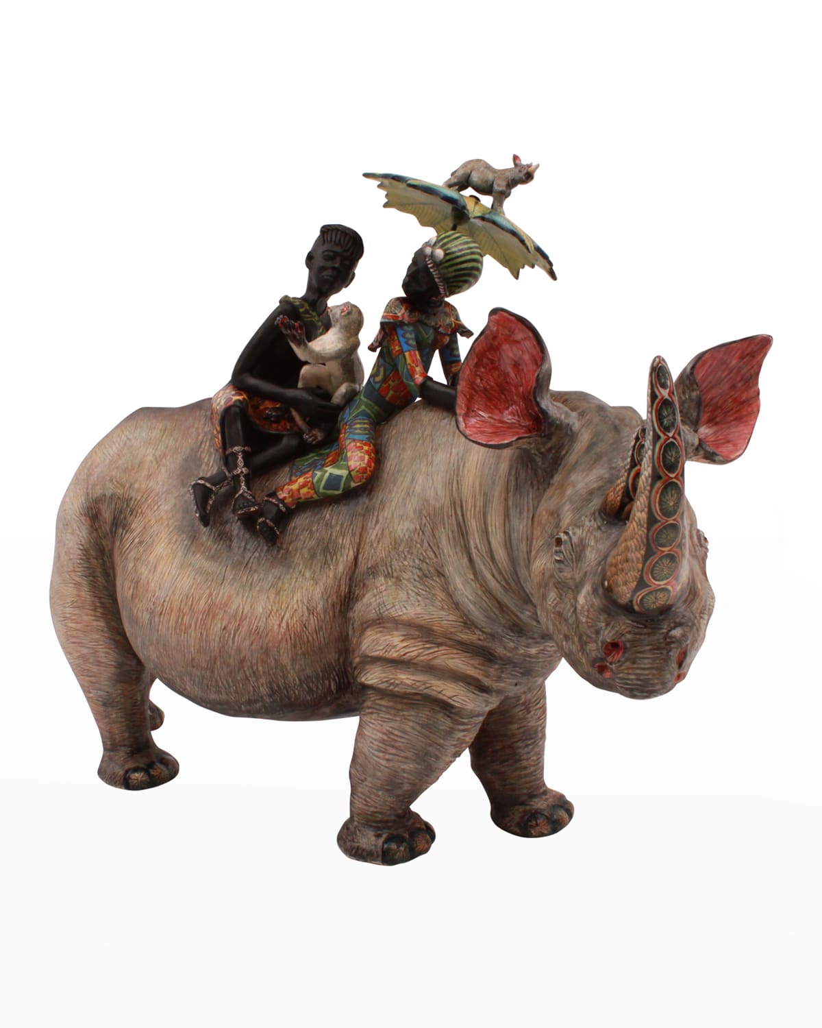 Ardmore Ceramic Art Rhino Rider