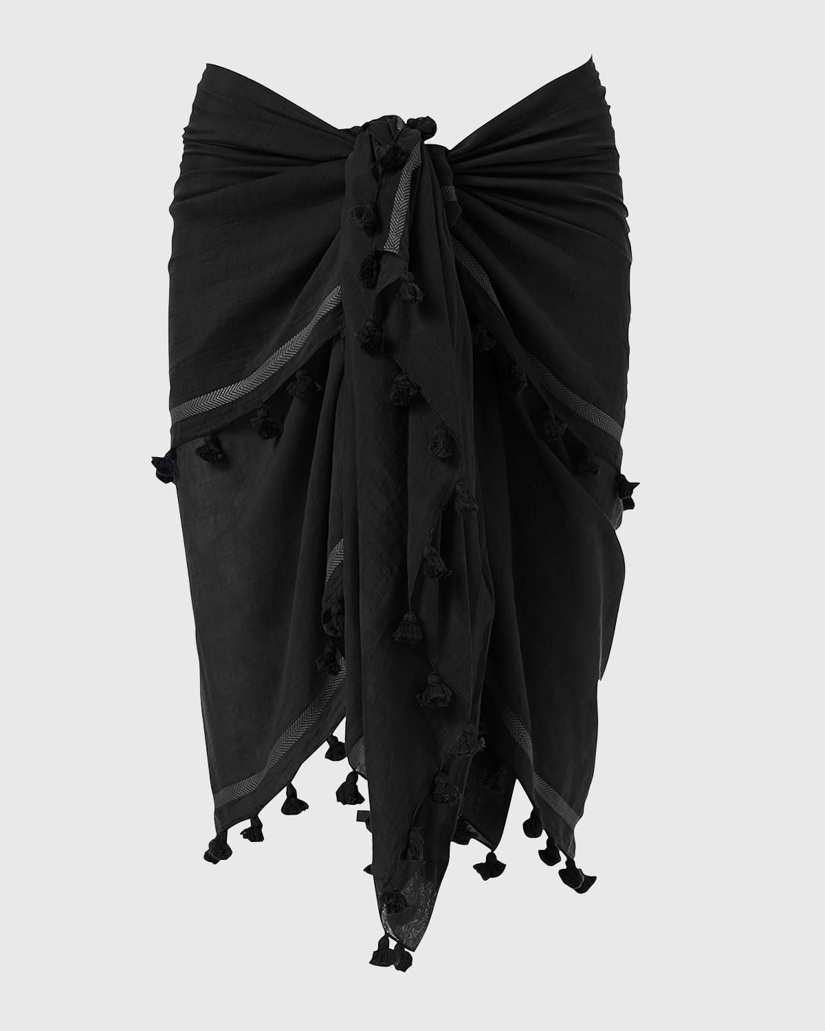 Melissa Odabash Semi-sheer Beach Cover-up In Black
