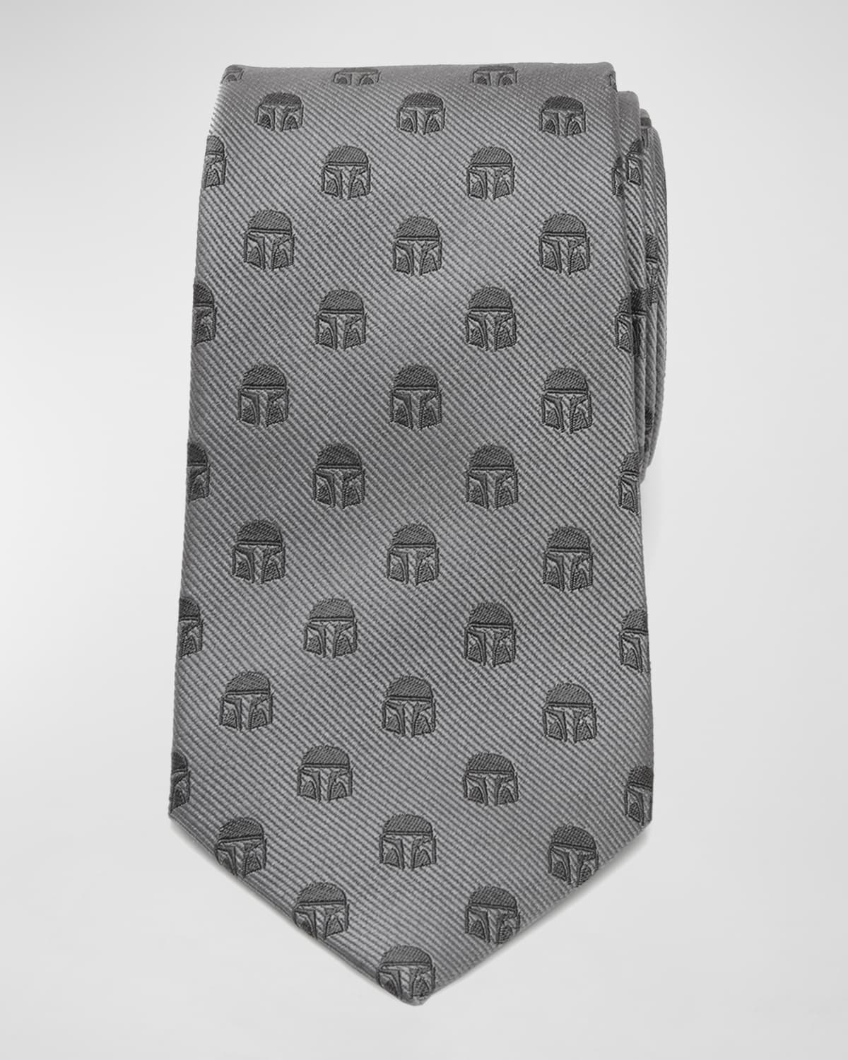 Men's The Mandalorian Helmet Silk Tie