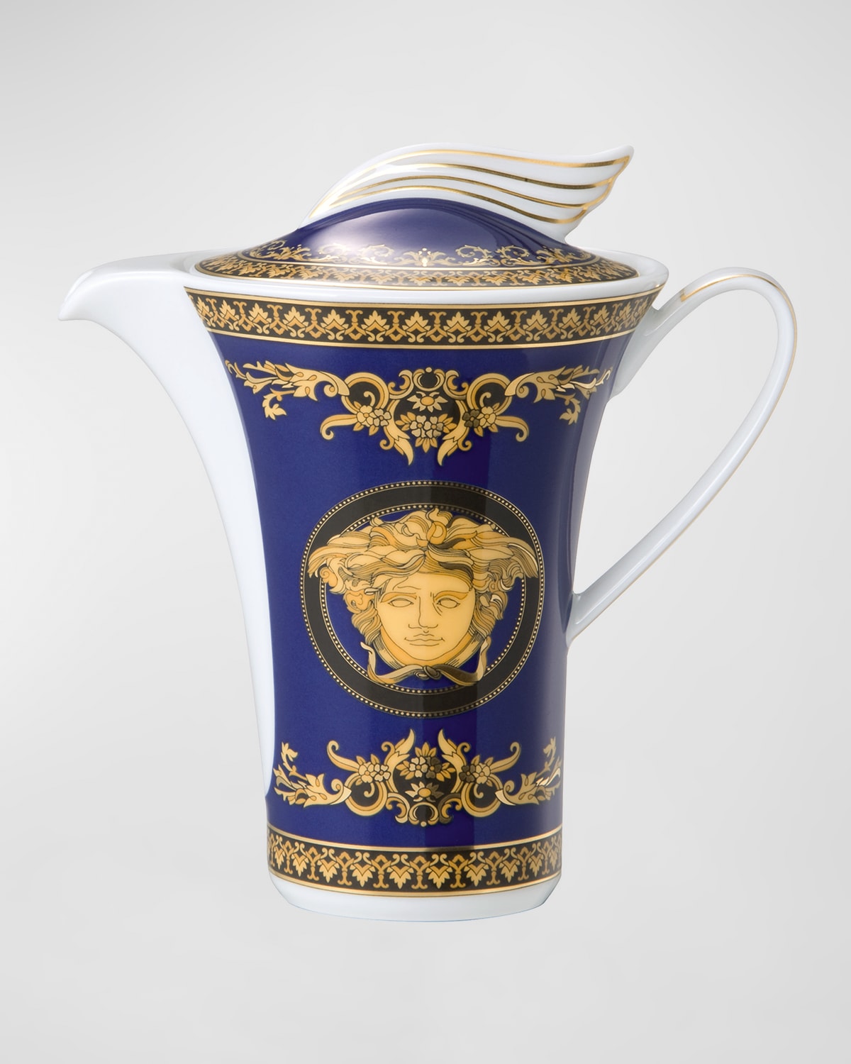 Shop Versace Medusa Covered Creamer In Blue