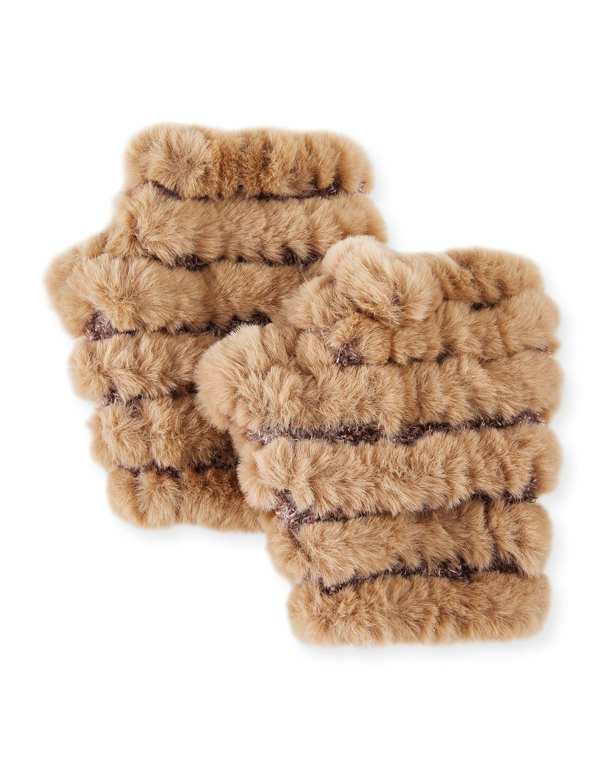 Mandy Fingerless Faux Fur Mittens