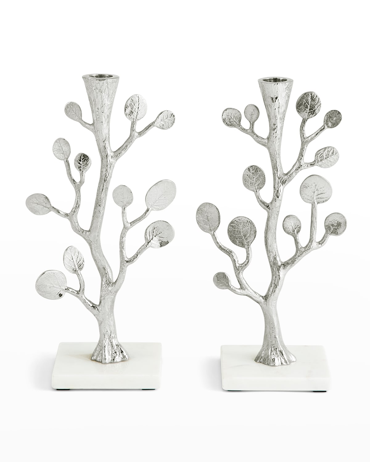 Michael Aram Botanical Leaf Candleholders, Set Of 2