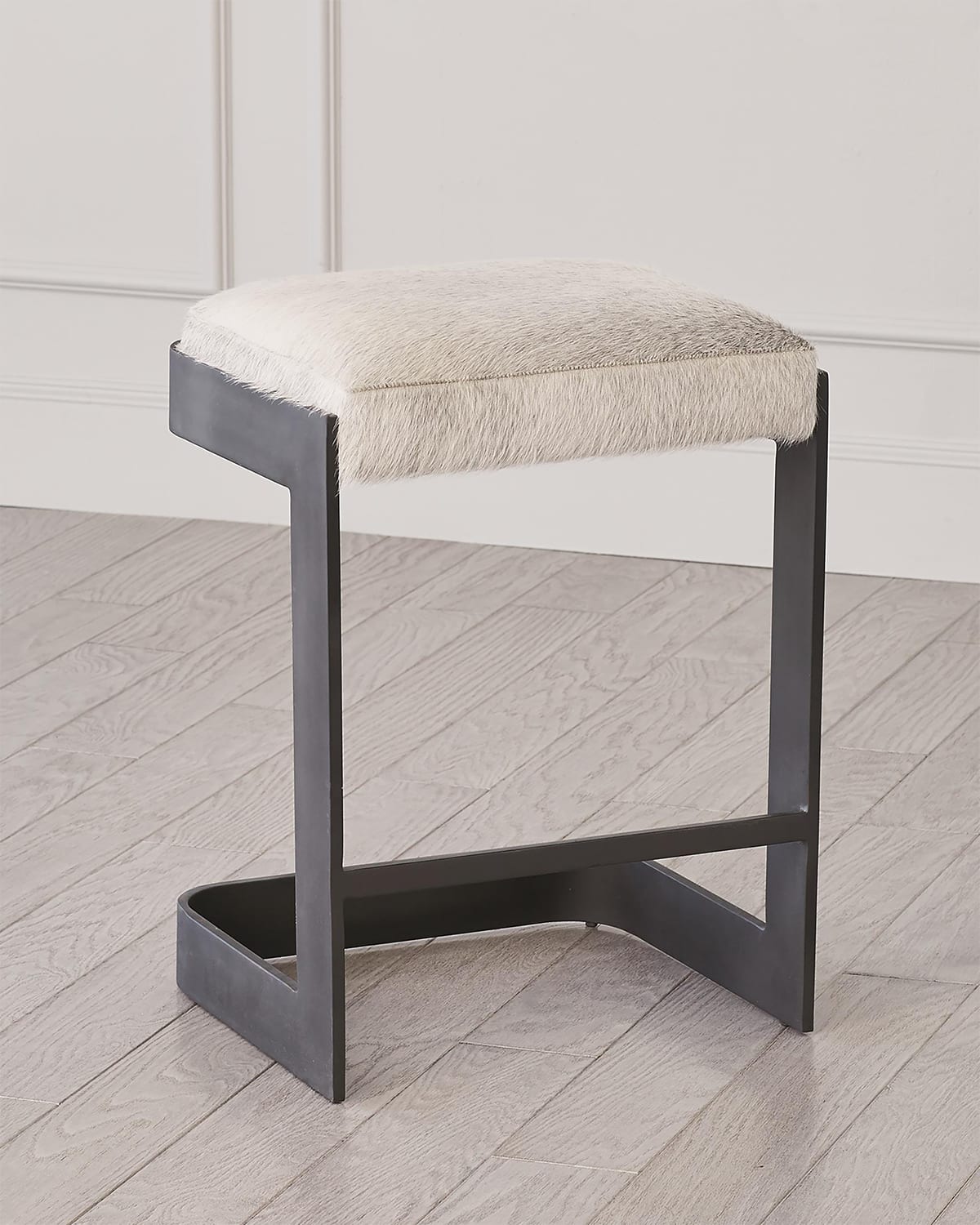 Regan Hair Hide Counter Stool