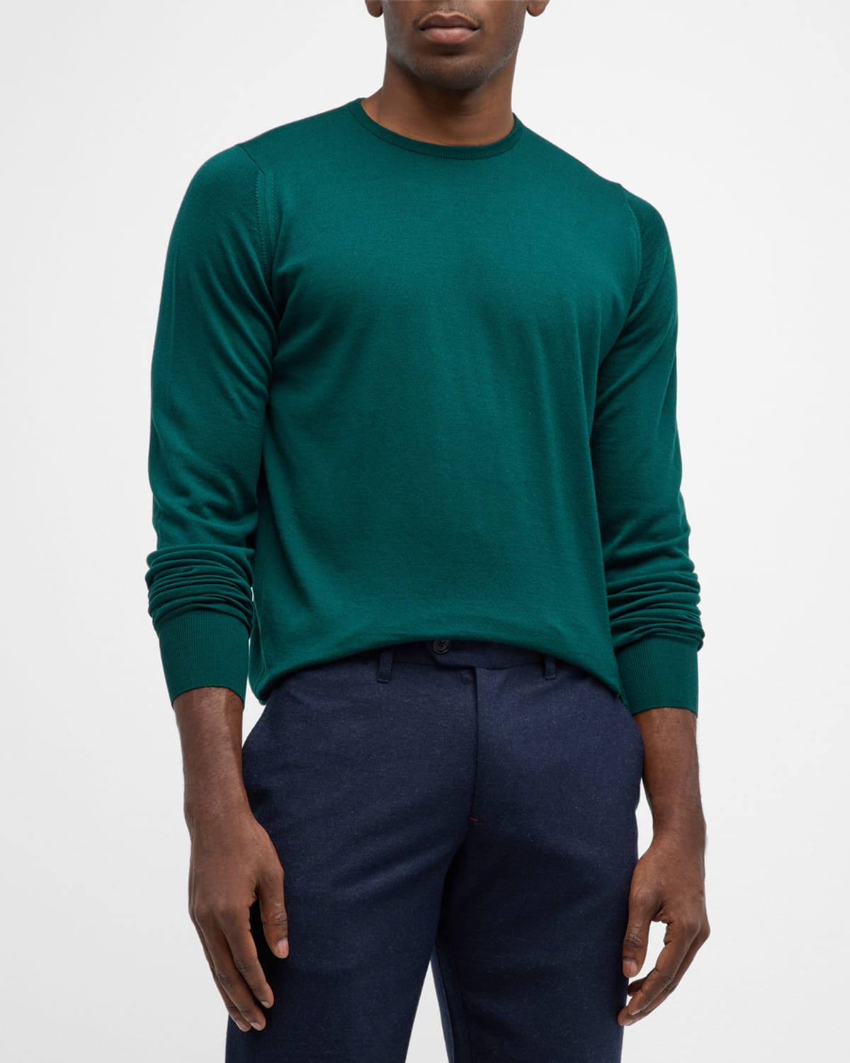 John Smedley Men's Marcus Crew In Pine