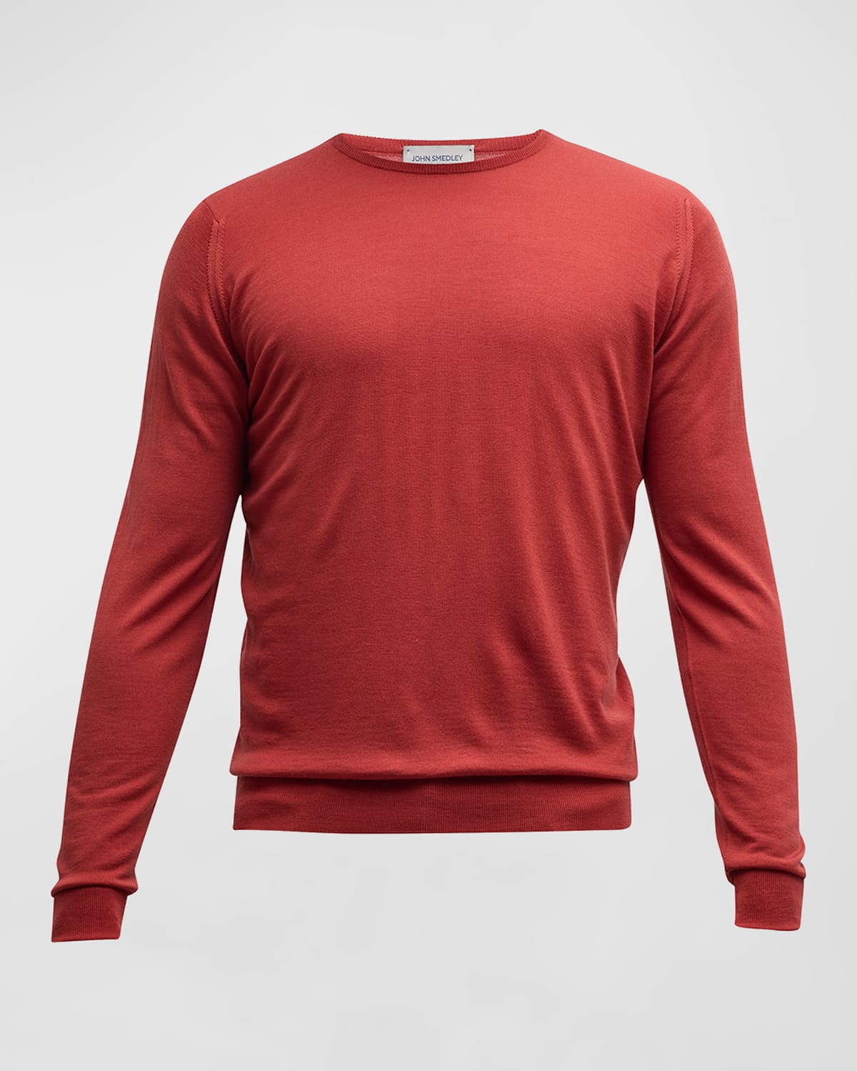 John Smedley Men's Marcus Crew In Redwood
