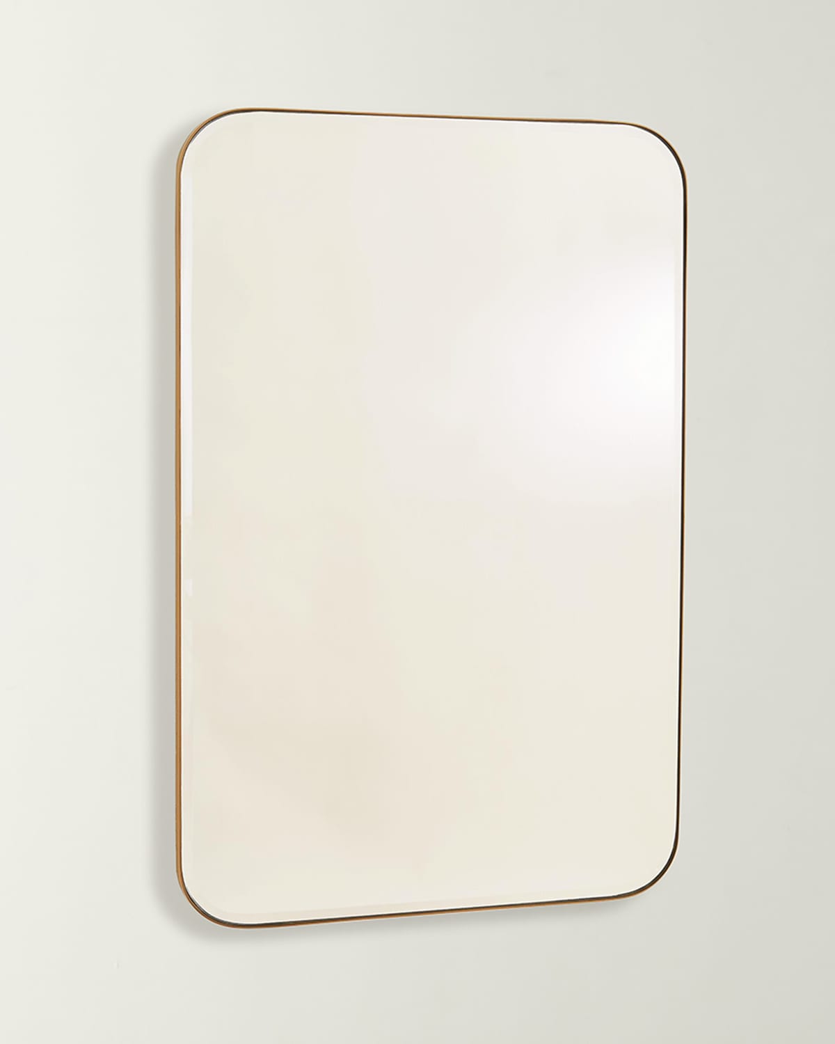 Shop Global Views Banded Mirror In Brass