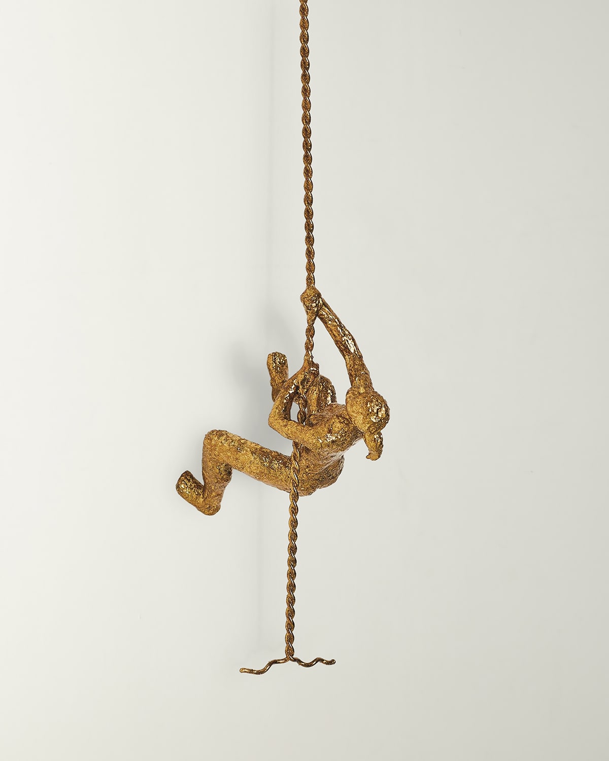 Global Views Climbing Woman Wall Mounted Decor In Gold